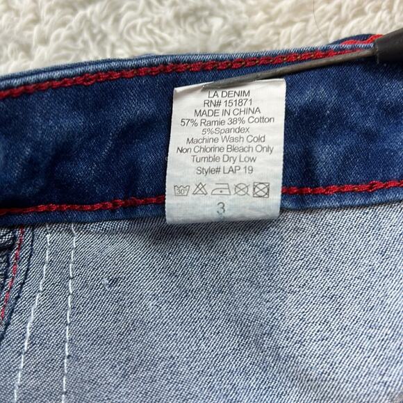 L.A. Denim Studio by Rosee racing stripe hi rise skinny jeans, size 3 - Picture 12 of 12